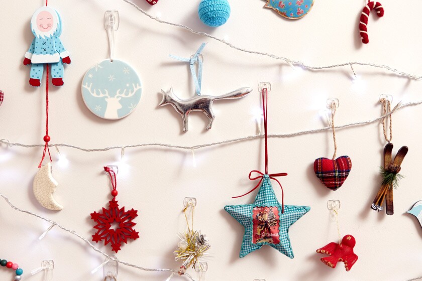 Idea di decorazione natalizia a parete
